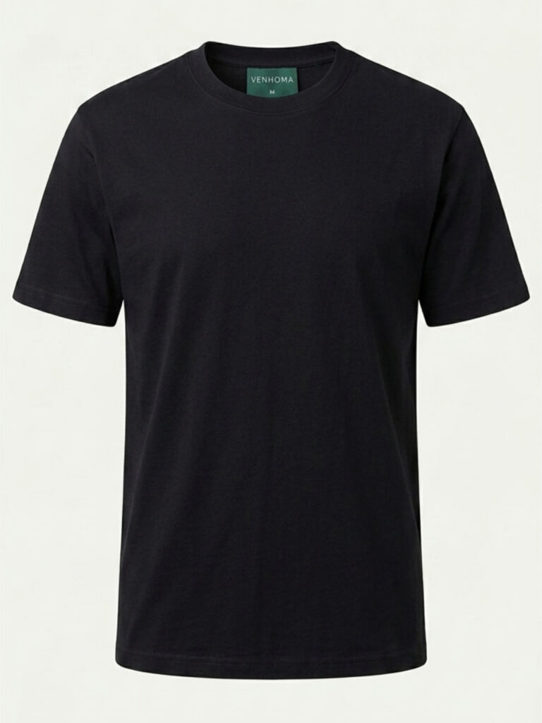 black t shirt front ghost shot