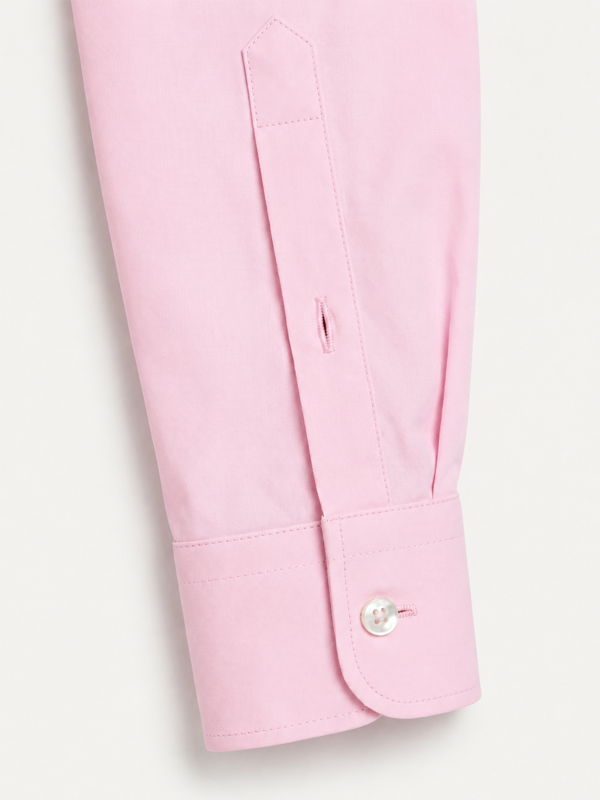 Pink Halite Cotton Poplin Shirt, Spread Collar, Regular Fit - Image 3