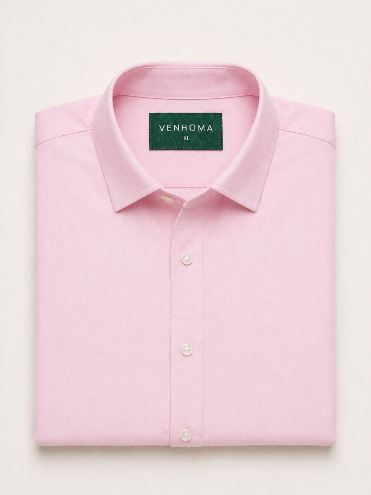 Pink Halite Cotton Poplin Shirt, Spread Collar, Regular Fit - Image 4
